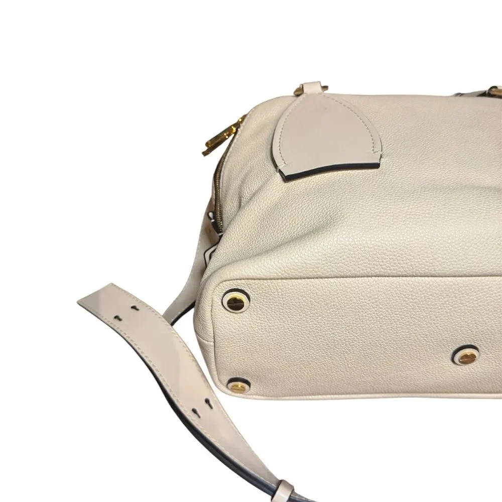 CHLOE.Sweet Beige Daria 3way Braided Top Handle Handbag Bowler Shoulder Bag Ex++